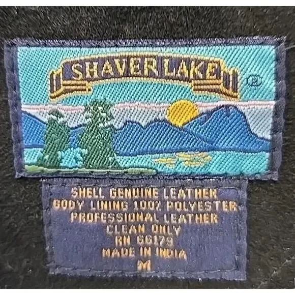 Vintage Shaver Lake Black Suede Embroidered Western Vest Medium Boho Whimsigoth - Picture 4 of 8